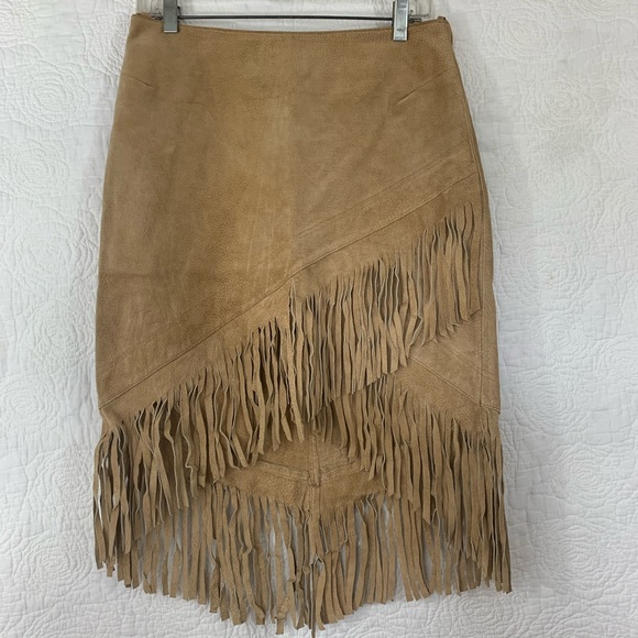 Suede skirt 3/4 EUC - Picture 3 of 7